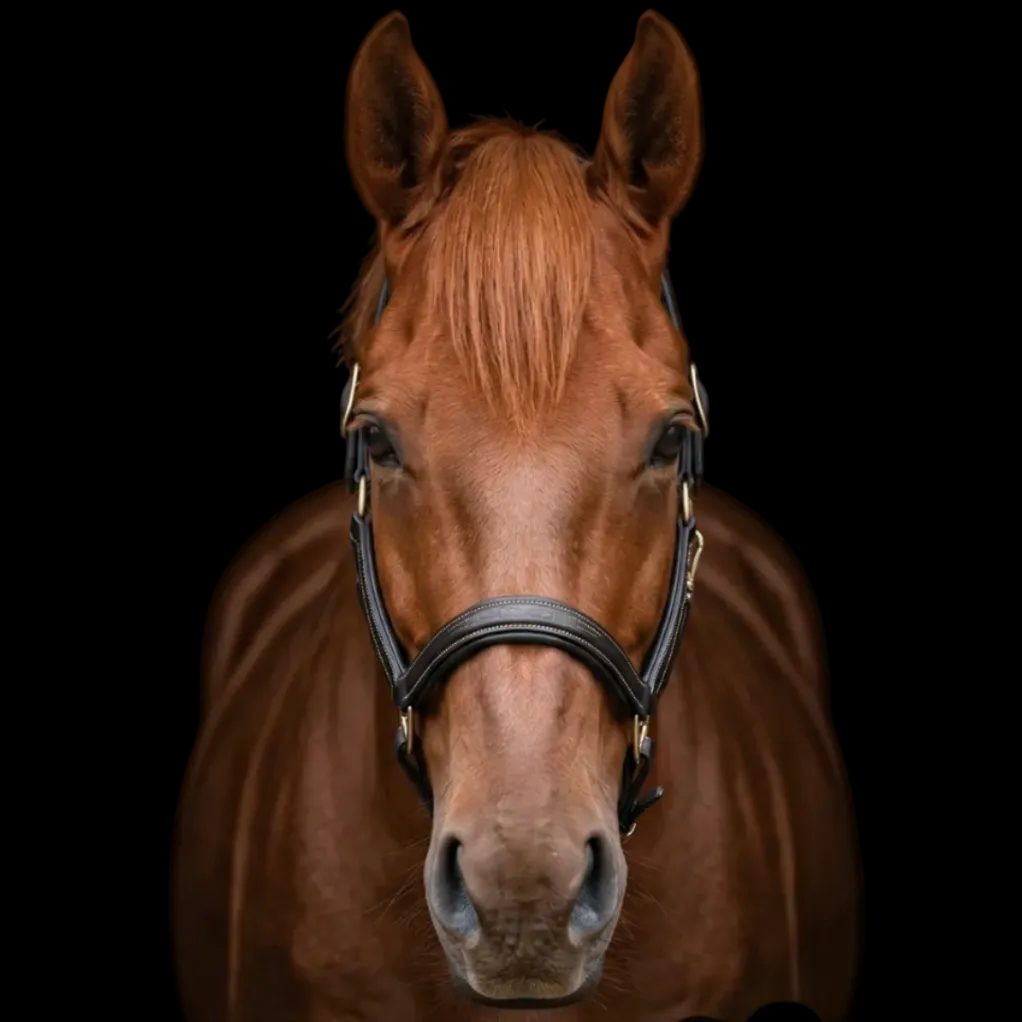 NZ Tack Padded Leather Halter - 2