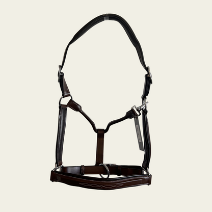 NZ Tack Padded Leather Halter - Brown