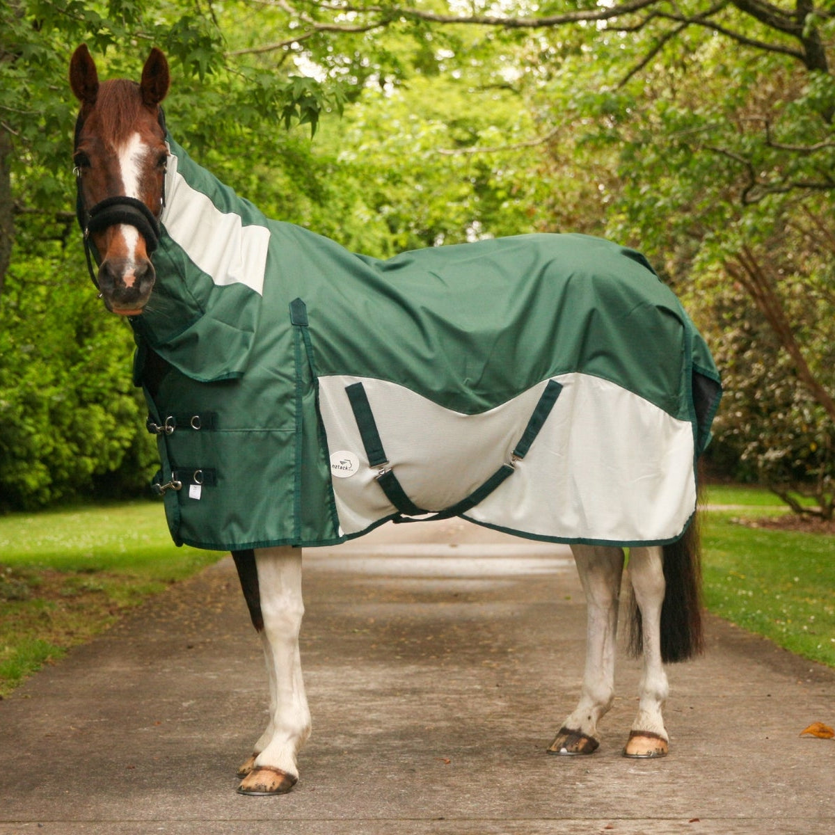 NZ Tack WaterProof Mesh CrossOver Combo Green - Side