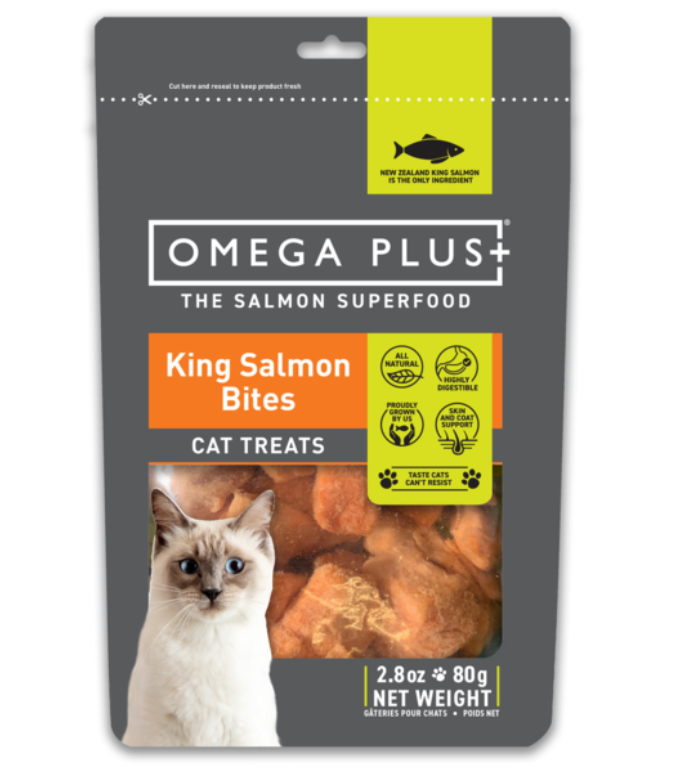 Omega Plus King Salmon Bites Cat Treats