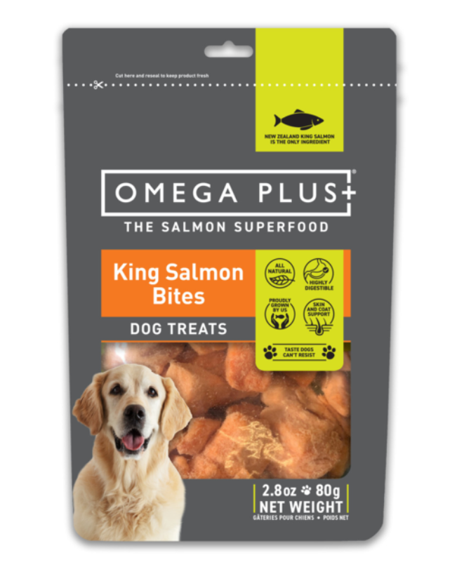 Omega Plus King Salmon Bites Dog Treats