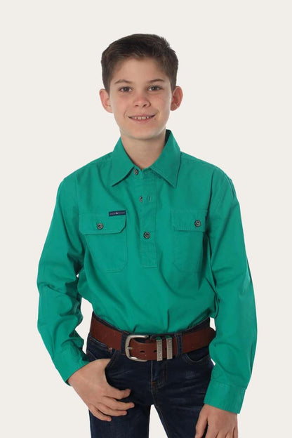 Ringers Western Ringers Babies Short Sleeve Work Shirt Romper