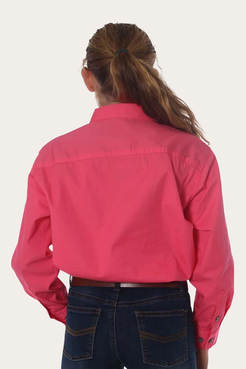 Ringers Western 
 Ord River Kids Half Button Work Shirt - Melon