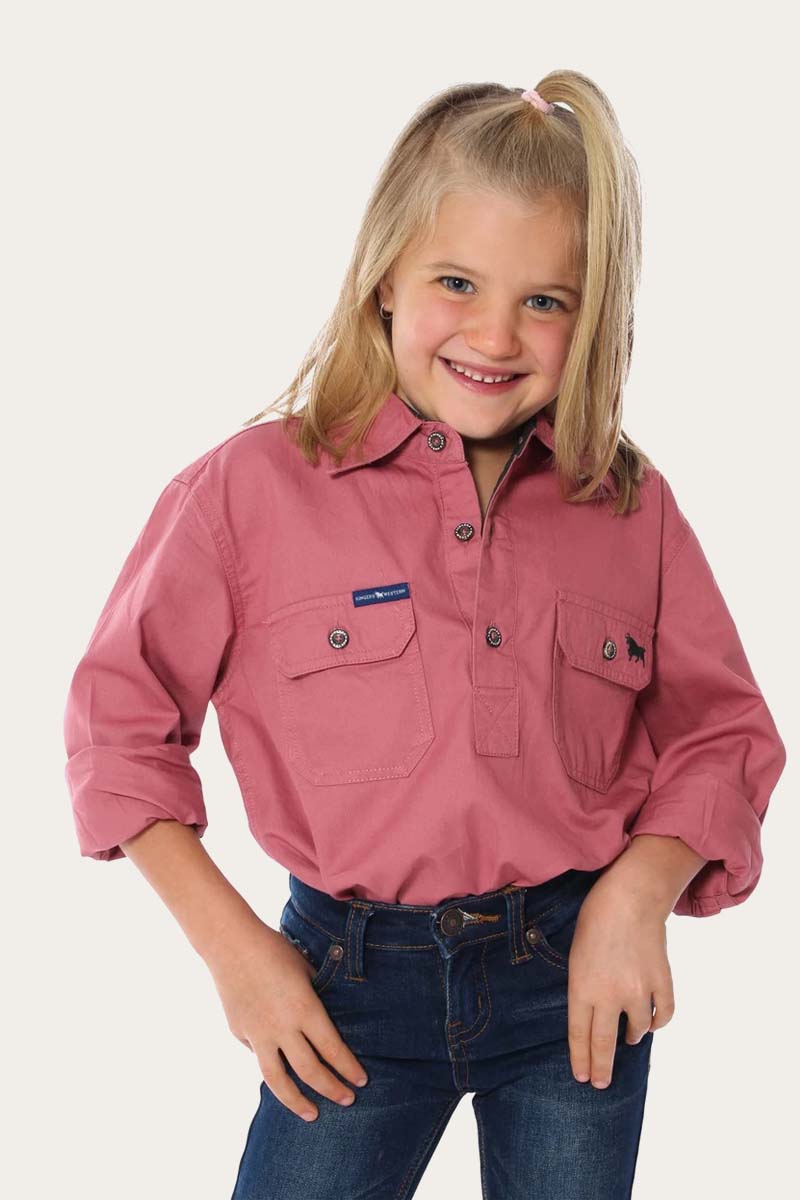 Ringers Western Ringers Babies Short Sleeve Work Shirt Romper