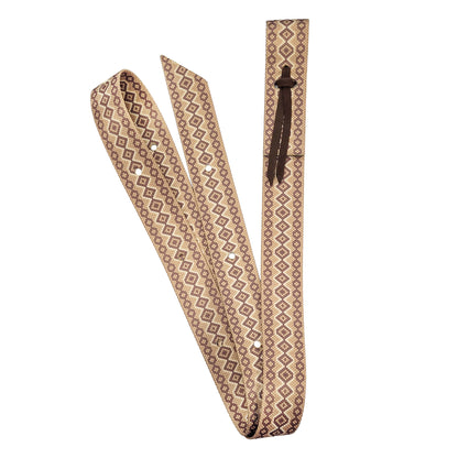 Oregon Pattern Tie Strap - Brown Snakeskin