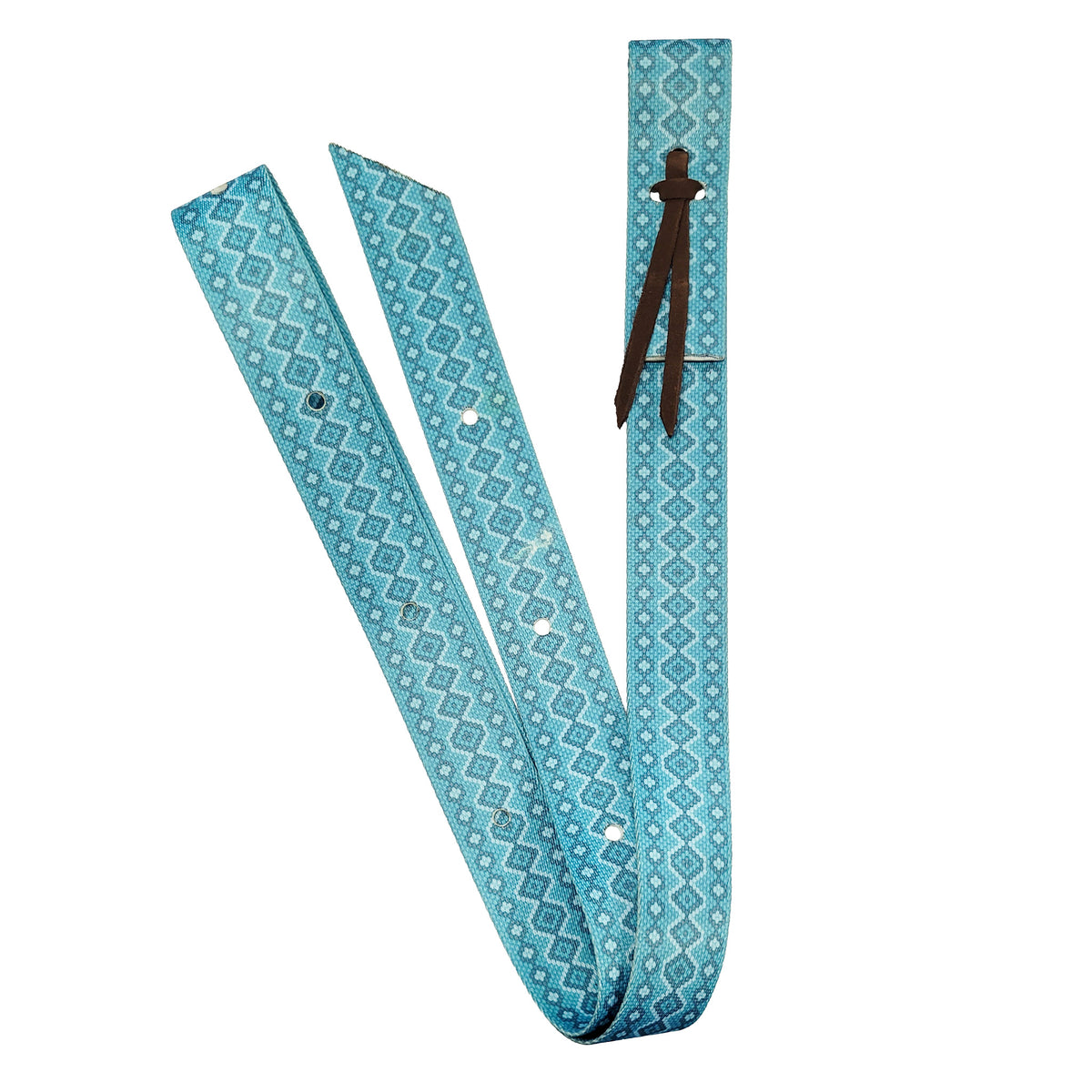 Oregon Pattern Tie Strap - Turquoise Snakeskin