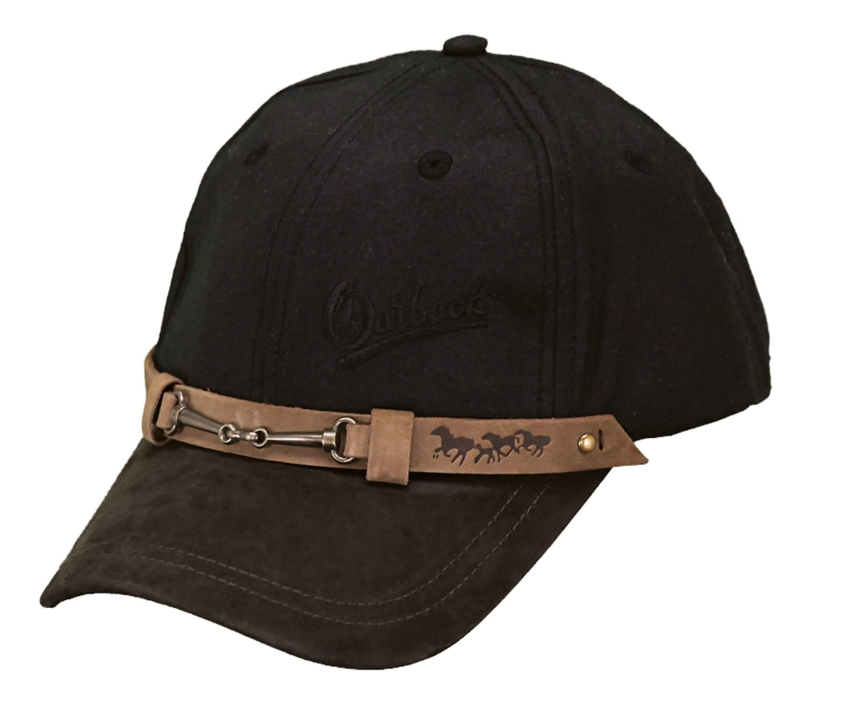 Outback Trading Co Equestrian Cap - Black