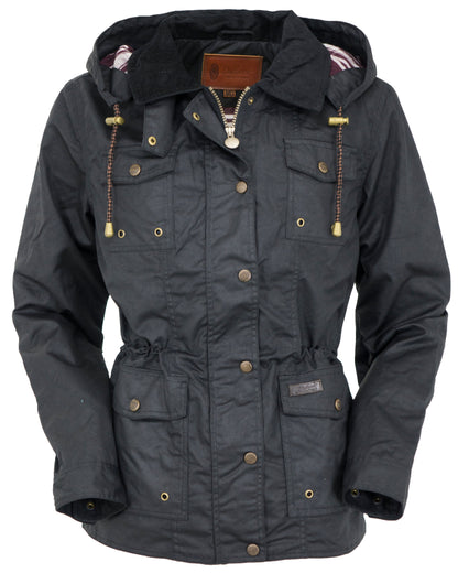 Outback Trading Co Jill-A-Roo Oilskin Jacket - Black Small