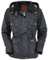 Outback Trading Co Jill-A-Roo Oilskin Jacket - Black Small