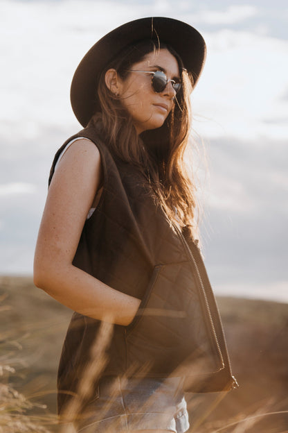 Outback Trading Co Melbourne Oilskin Vest