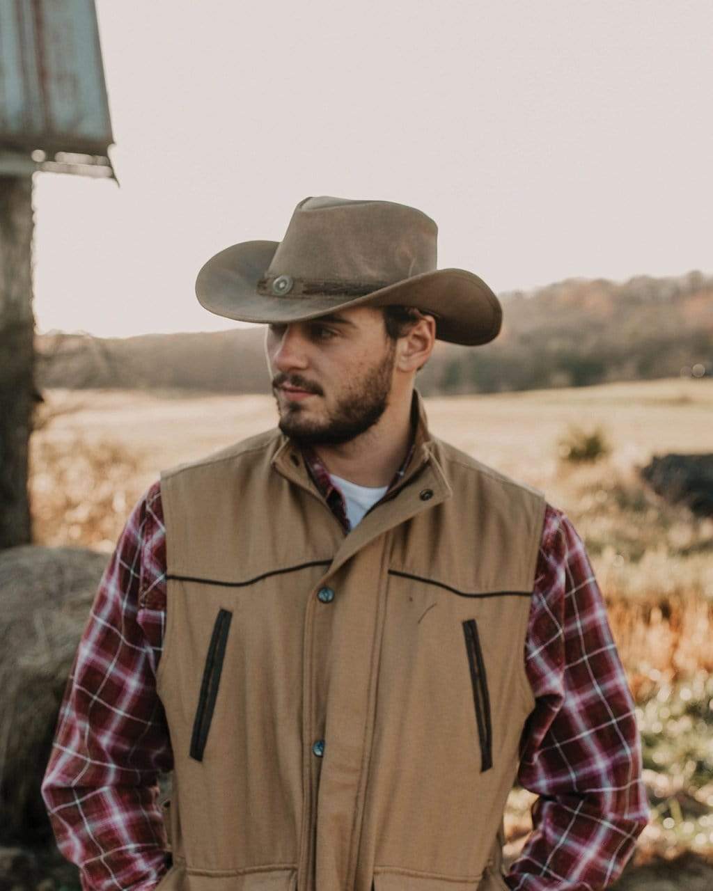 Outback Trading Co Ridge Leather Hat
