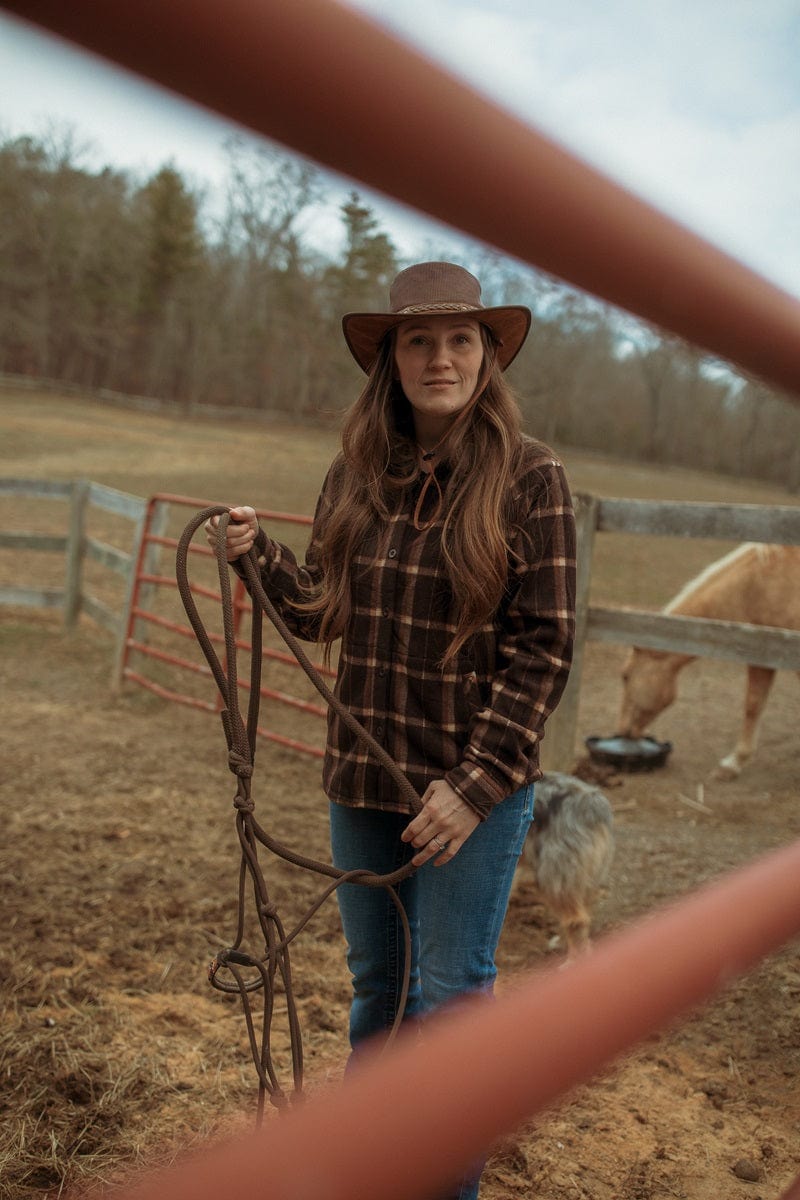 Outback Trading Co Wagga Wagga with Mesh Leather Hat