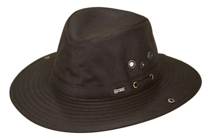 Outback Trading Co Oilskin River Guide Hat - Brown