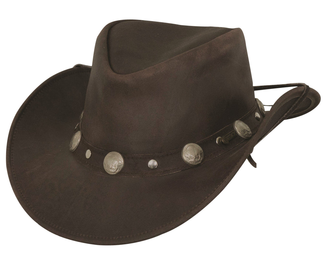Outback Trading Co Rawhide Leather Hat - Small