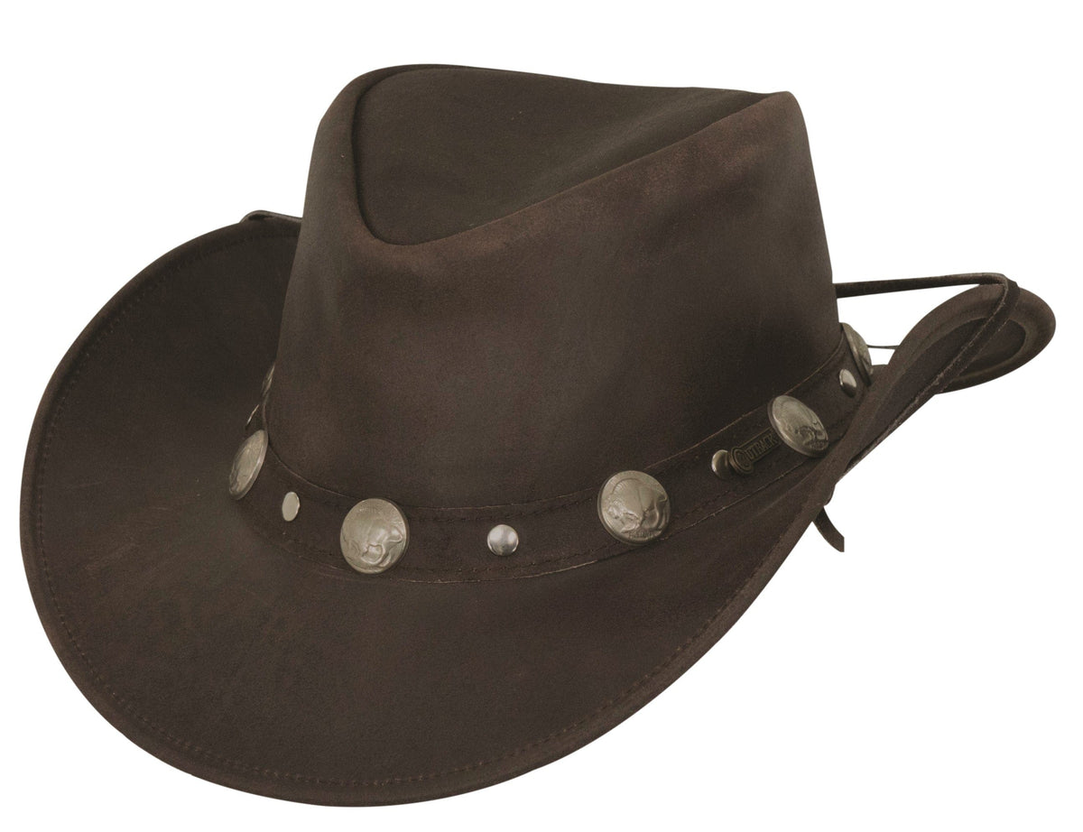 Outback Trading Co Rawhide Leather Hat - Small