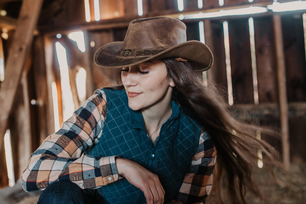 Outback Trading Co Ridge Leather Hat - 3