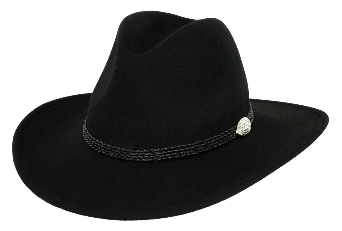 Outback Trading Co Shy Game Wool Hat - Black