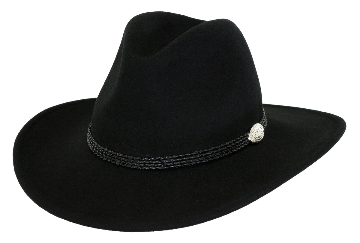 Outback Trading Co Shy Game Wool Hat - Black