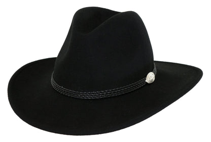 Outback Trading Co Shy Game Wool Hat - Black