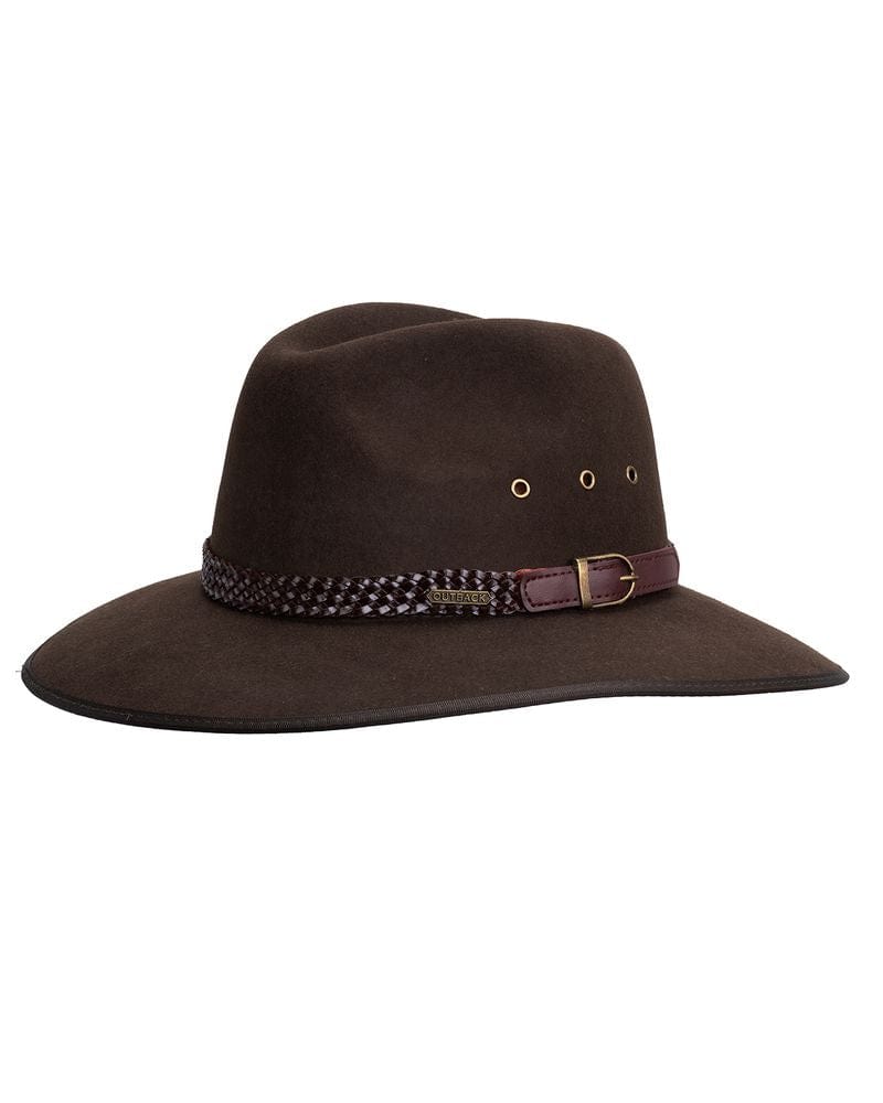 Outback Trading Co South Fork Wool Hat - Tanbark 55cm