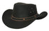 Outback Trading Co Wagga Wagga Leather Hat - Black