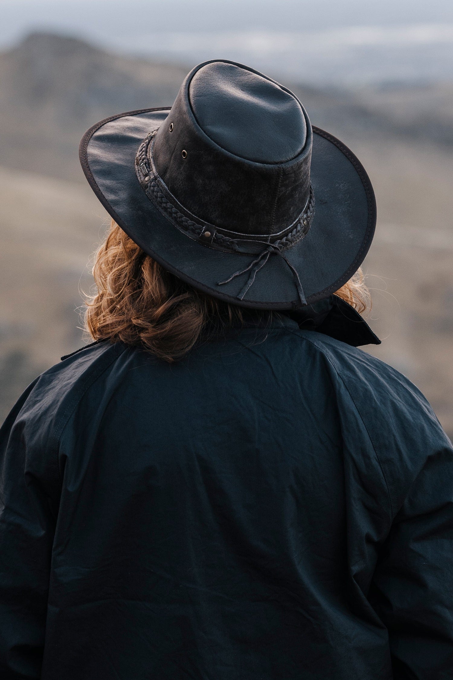 Outback Trading Co Ironbark Leather Hat