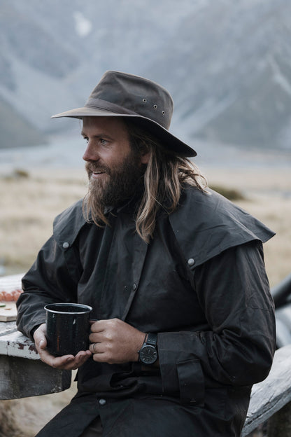 Outback Trading Co Short Oilskin Coat