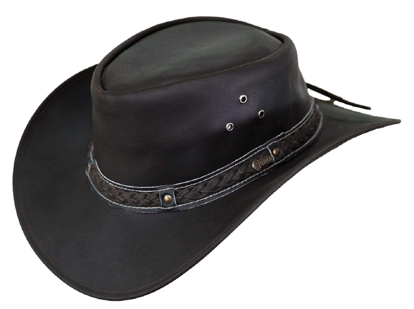 Outback Trading Co Wagga Wagga Leather Hat
