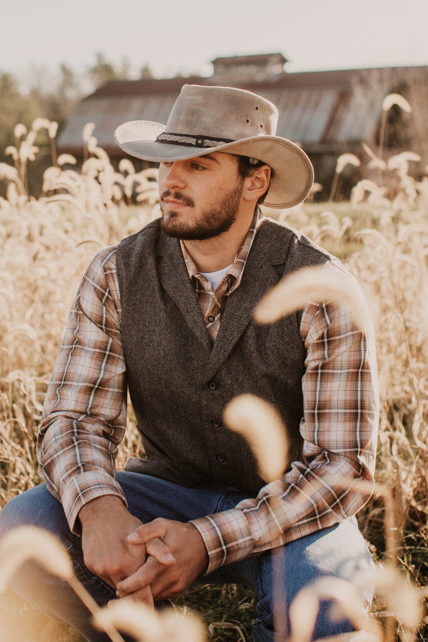 Outback Trading Co Wagga Wagga Leather Hat