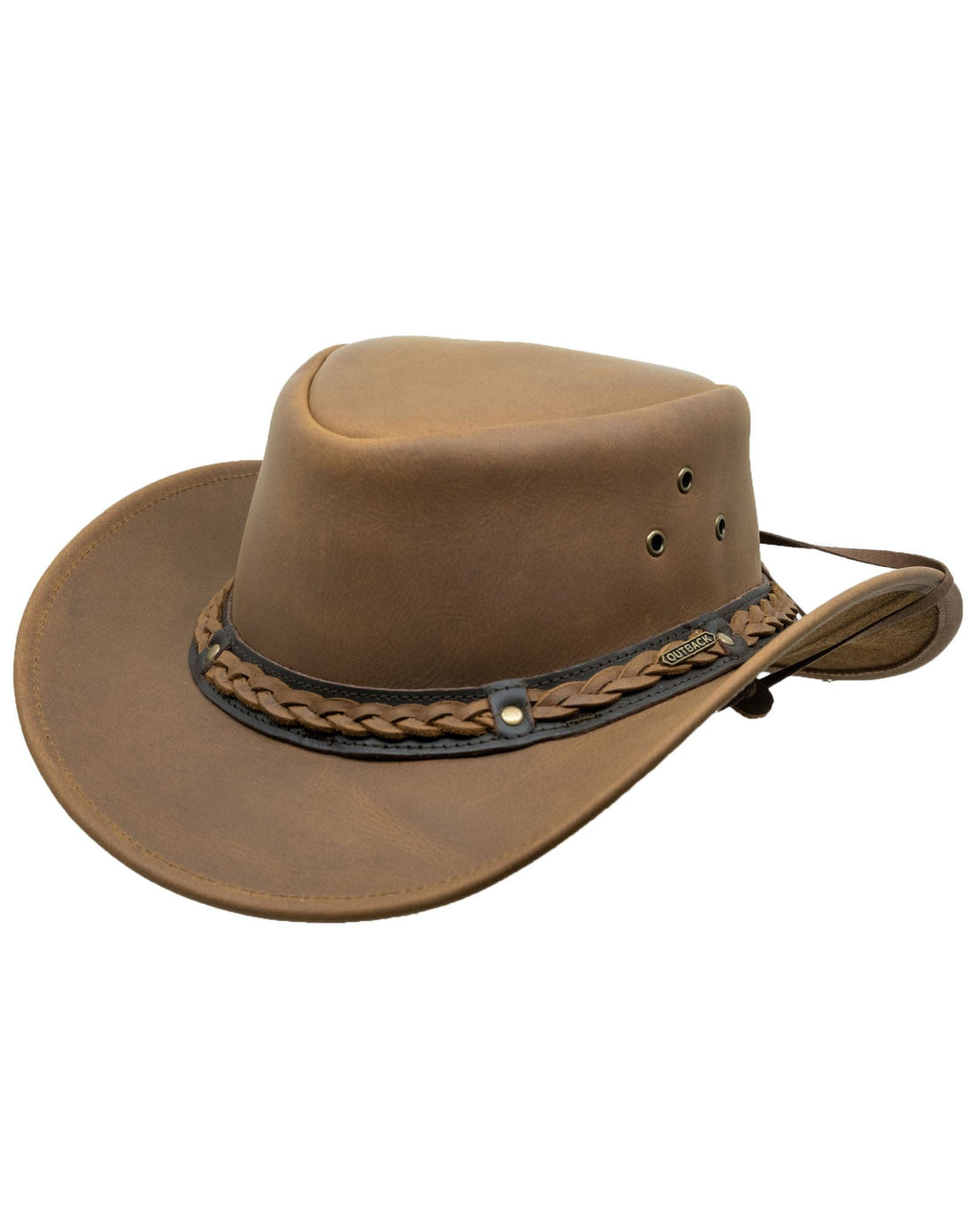 Outback Trading Co Wagga Wagga Leather Hat