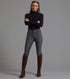 Description:Pandora Ladies Full Seat Gel Riding Breeches_Colour:Anthracite_Position:1