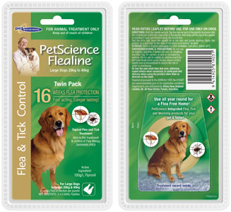 PetScience Flealine Flea &amp; Tick Treatment - Large Dog