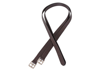 Platinum 32mm Pre-Stretched Stirrup Leathers - Brown