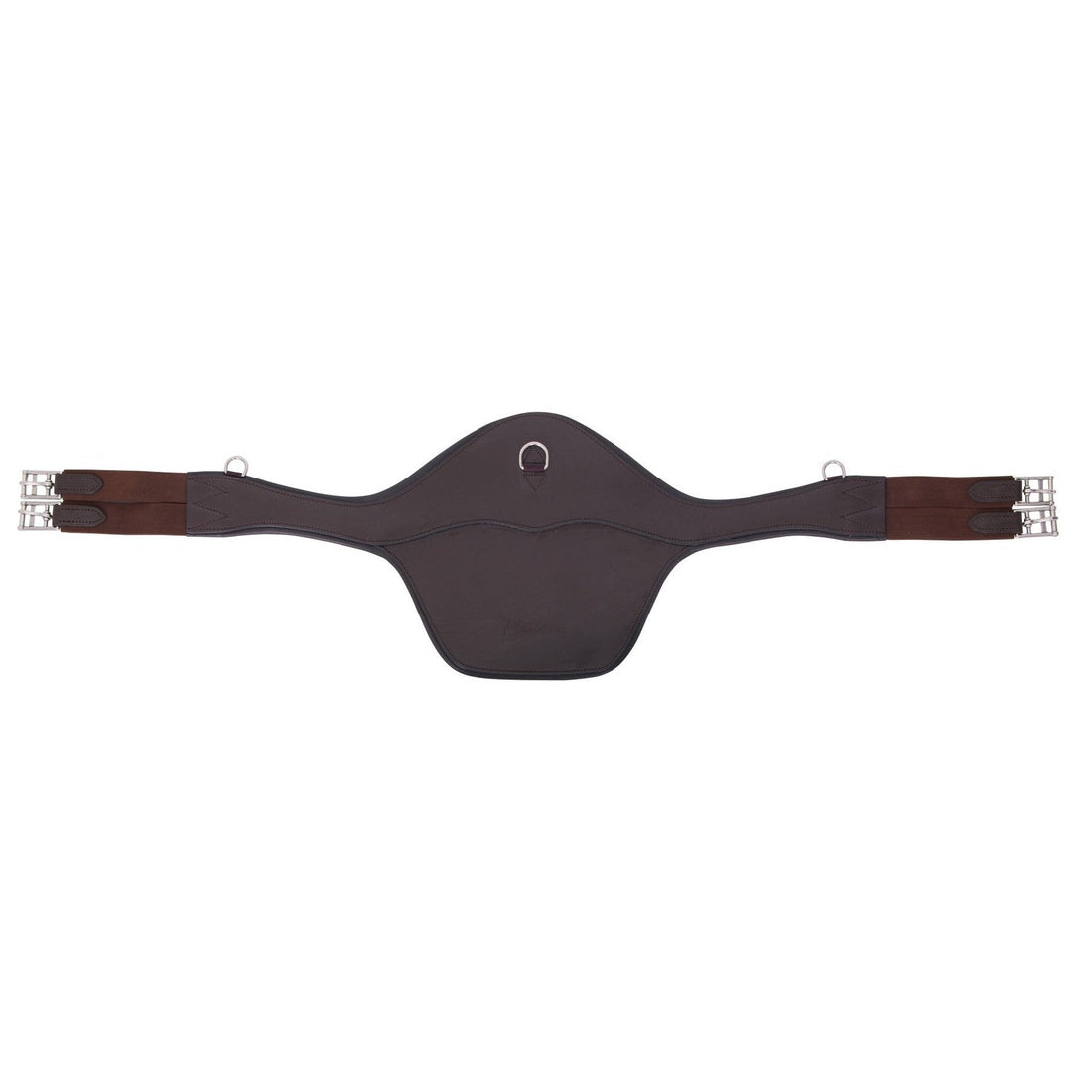 Platinum Anatomical Stud Girth - Brown