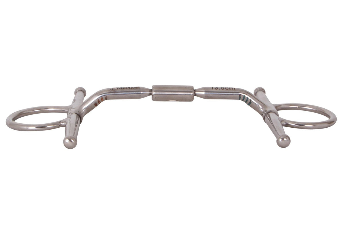 Platinum Full Cheek Eggbutt Bit with Roller - 2