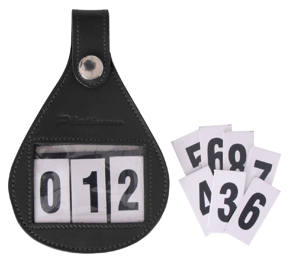 Platinum Leather Number Holder
