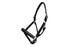 Platinum Leather Show Halter - Black