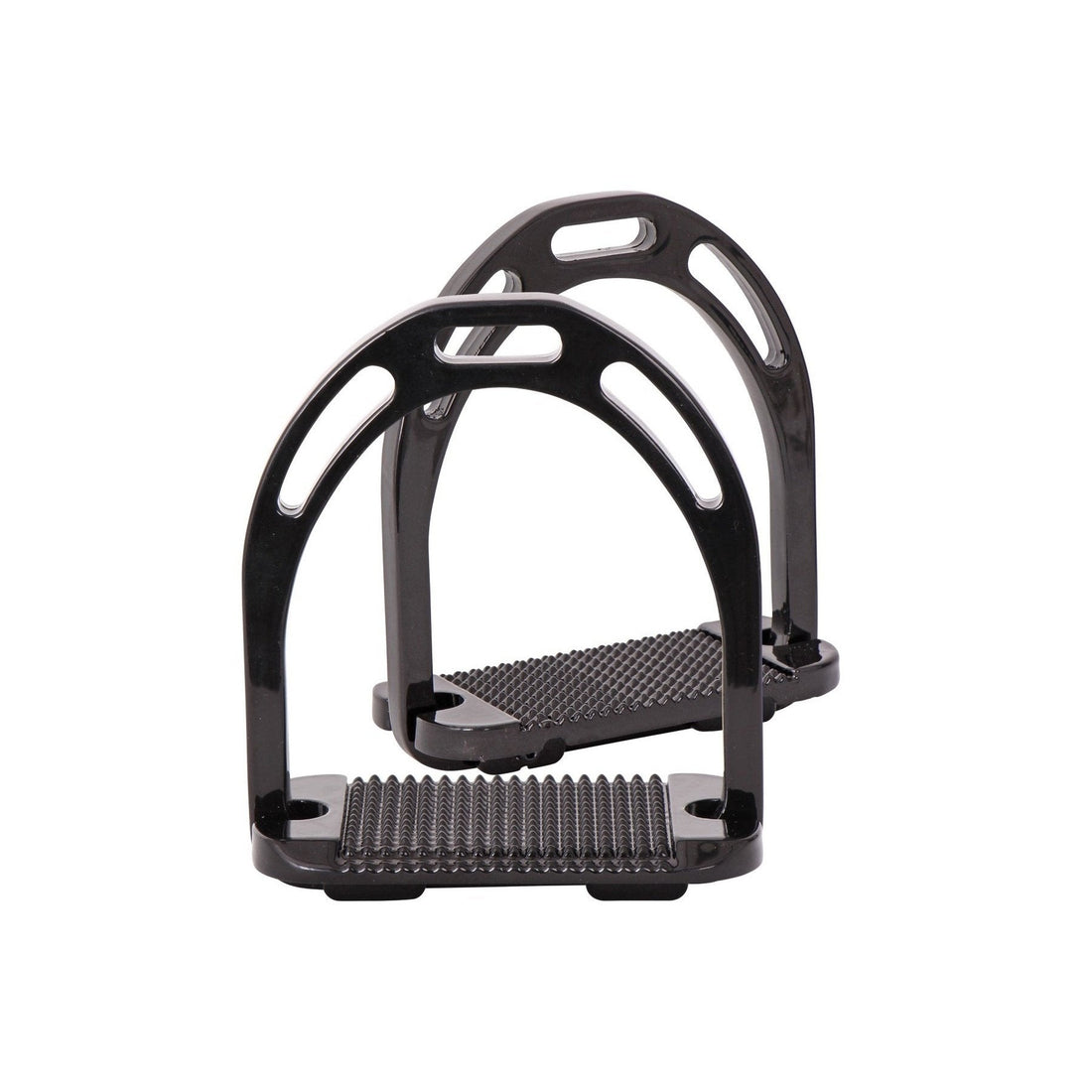 Platinum Lightweight Aluminium Stirrup Irons - Black