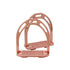 Platinum Lightweight Aluminium Stirrup Irons - Rose Gold