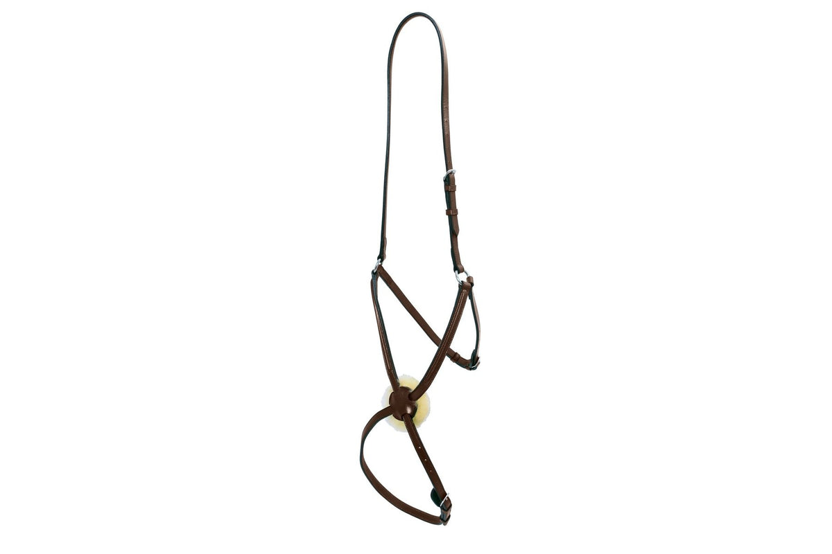 Platinum Mexican Grakel Noseband - Brown