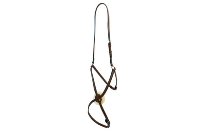 Platinum Mexican Grakel Noseband - Brown