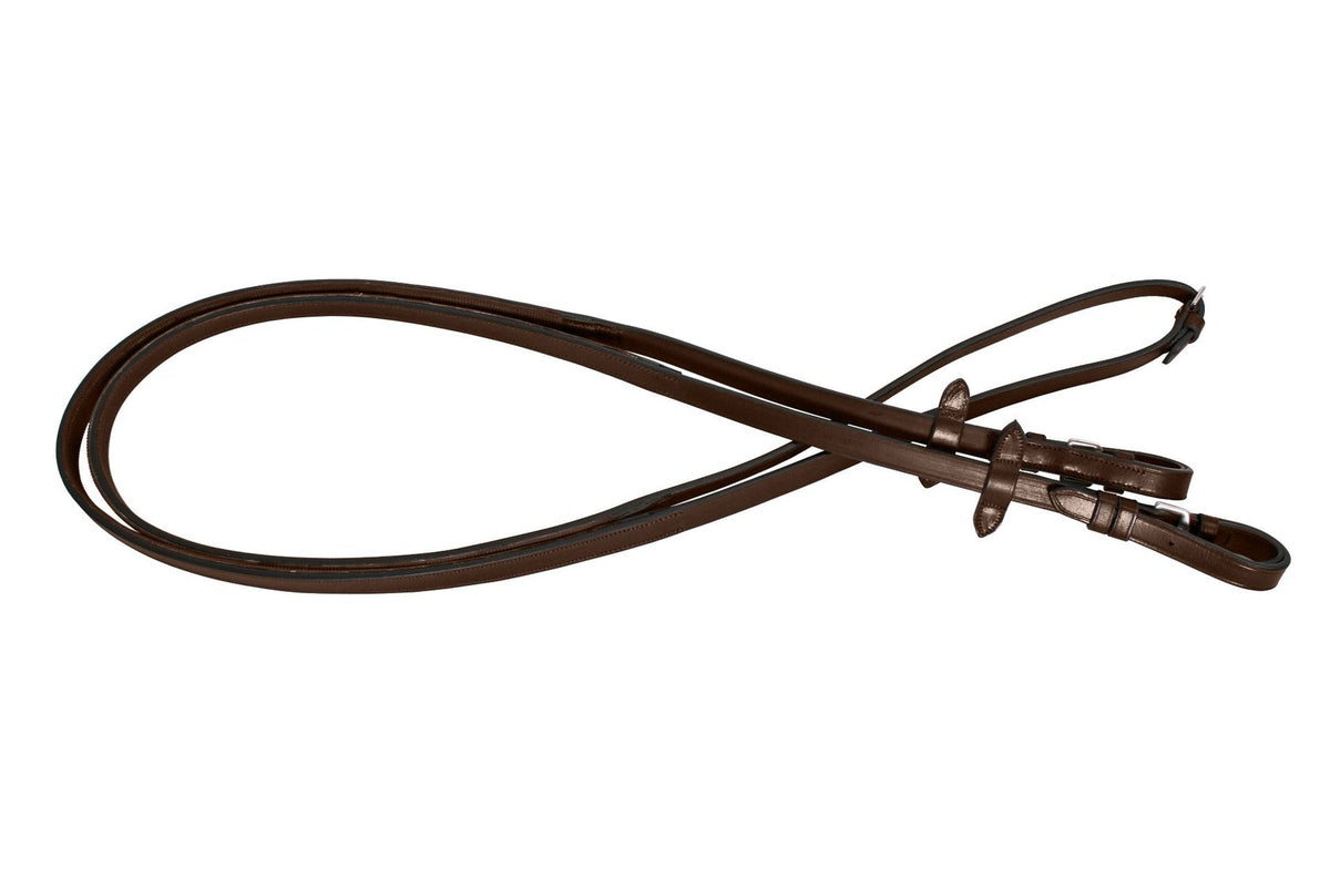 Platinum Leather Reins - Rubber Backed - 2