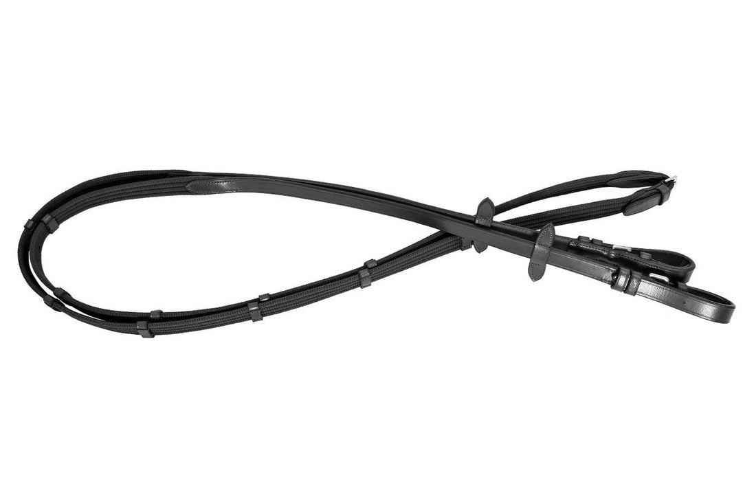 Platinum Web Reins - Black