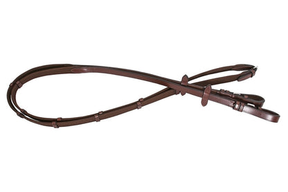 Platinum Web Reins - Brown