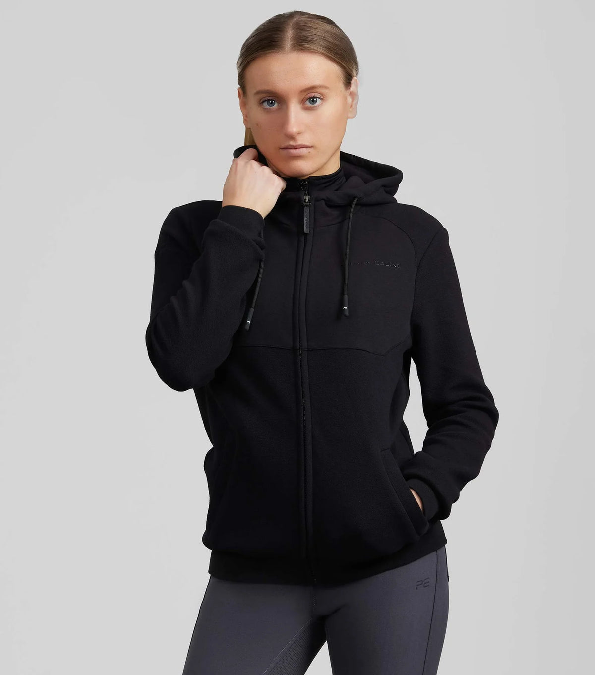 Premier Equine Legato Hooded Full-Zip Sweatshirt Phantom - Black - 6