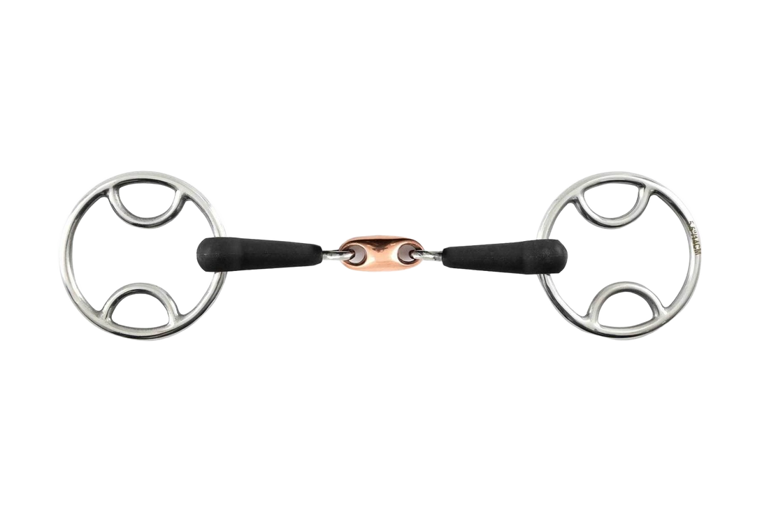 Premier Equine Rubber Bevel Bit with Lozenge