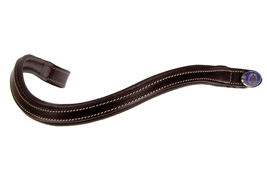 PS of Sweden Browband U-Shape White Stitching - Brown