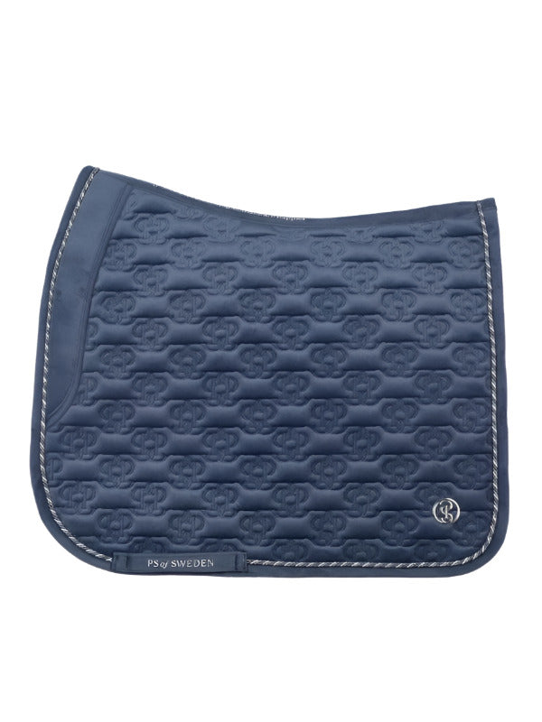 PS of Sweden Dressage Pad Velvet Monogram - Mist Blue