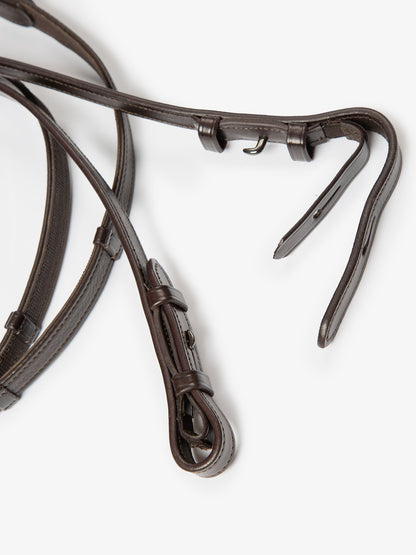PS of Sweden Dubai Flat Dressage Reins - Brown