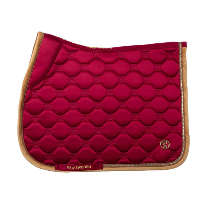 PS of Sweden Jump Saddle Pad Vintage Monogram - Fuchsia